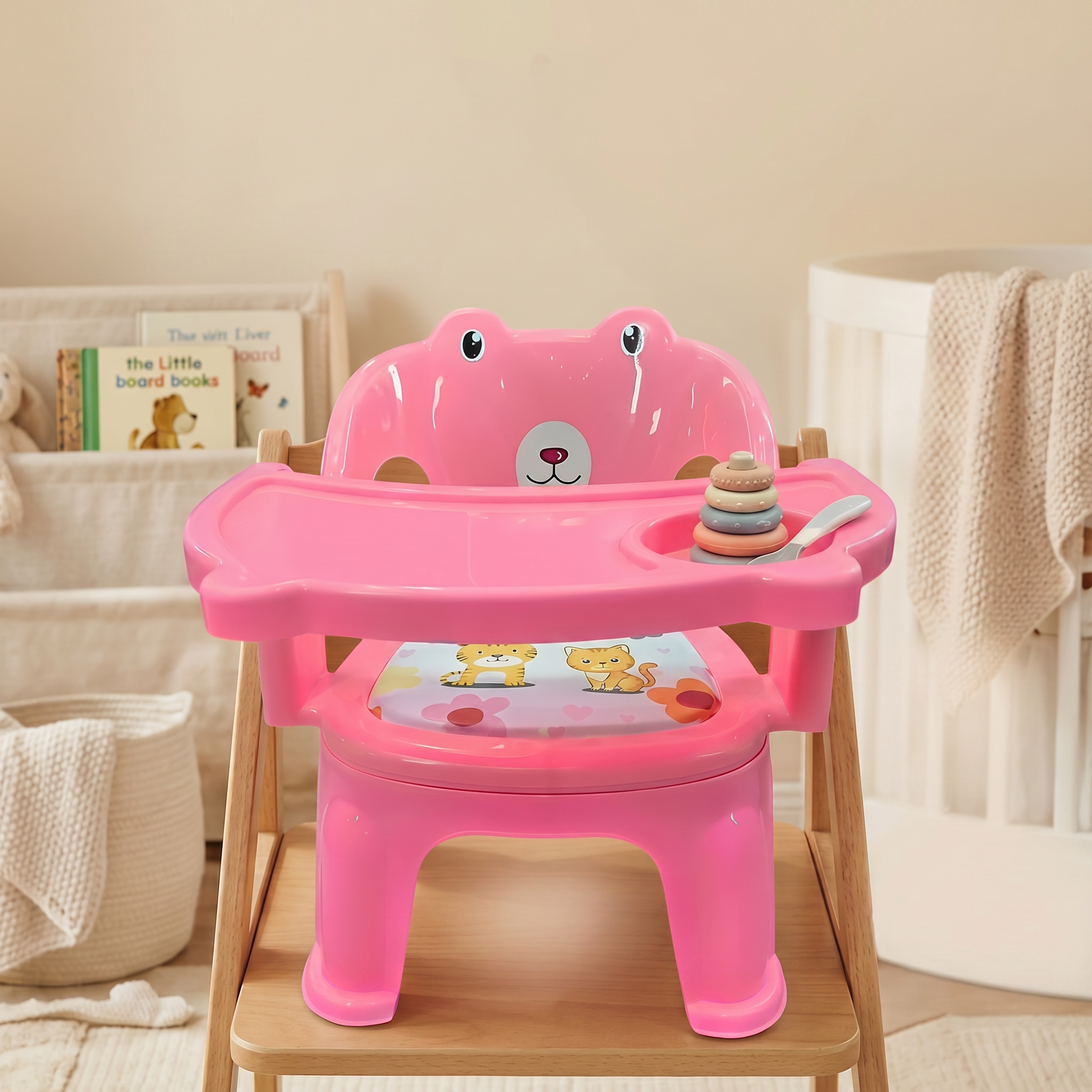 Baby Feeding Chair (with Tray Strong and Durable Plastic Chair for Kids)