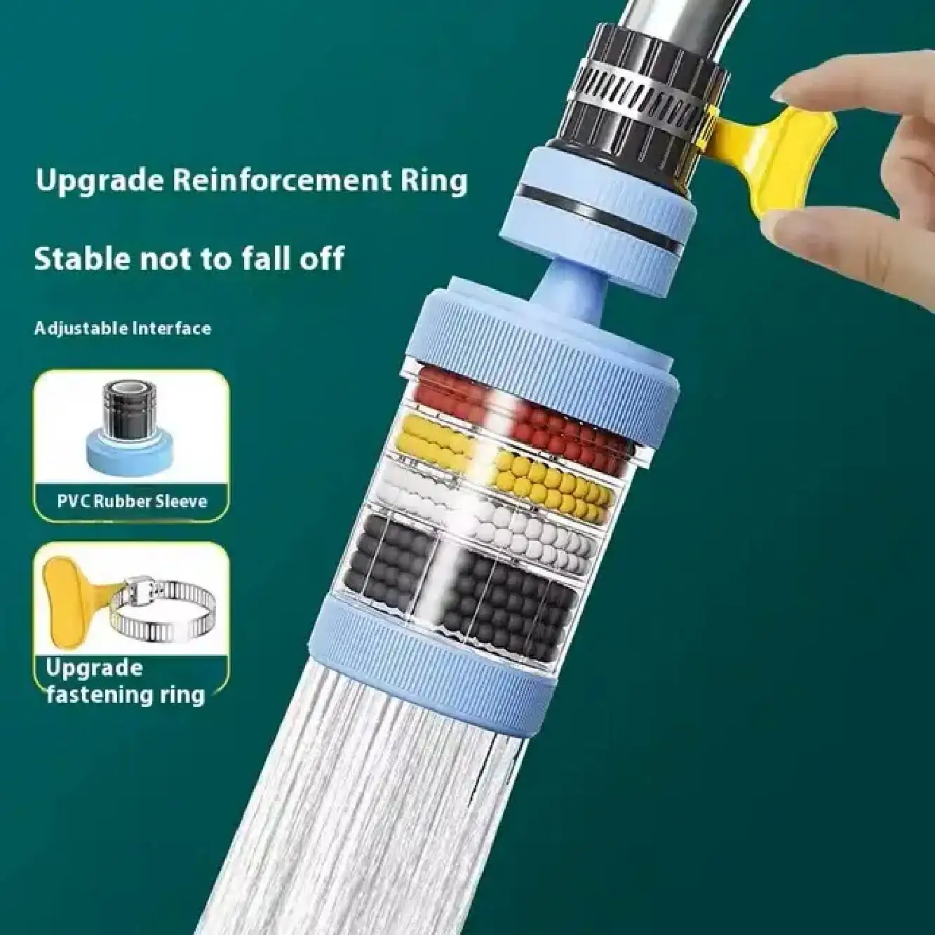 (২ পিস)360 Degree Rotatable 6 Layers Water purifier magnetic filter tap.